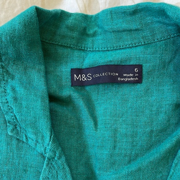 M&S Collection Linen Top - Picture 2 of 8